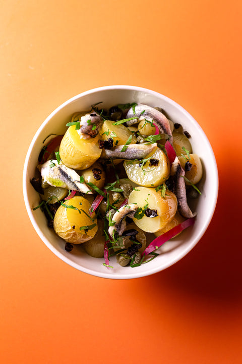 ANCHOIS & POMMES À L’HUILE
