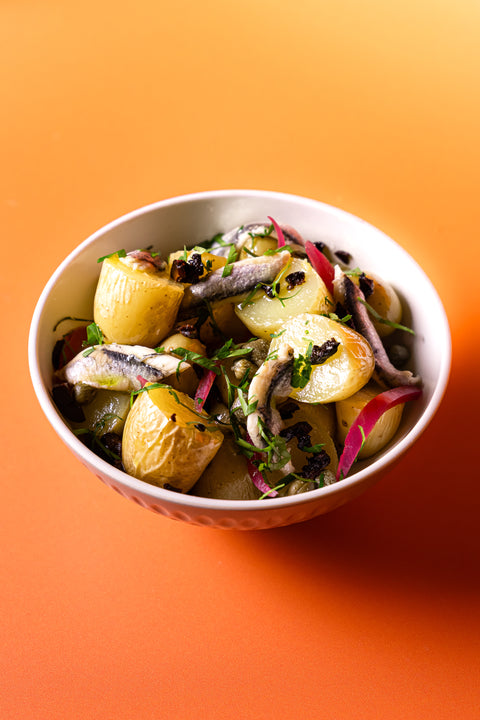 ANCHOIS & POMMES À L’HUILE